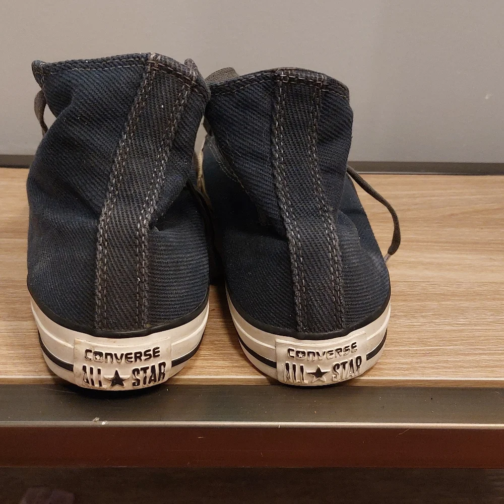 CTAS Blue Denim High Top Converse size 10.5 Womens /8.5 Mens